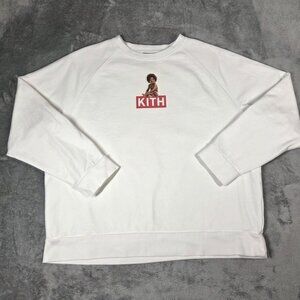 Kith x Biggie Classic Logo Sweatshirt Mens XXL White Notorious B.I.G. Crewneck